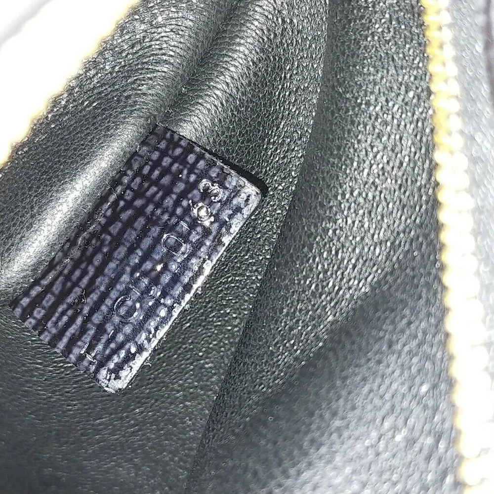 AUTHENTIC CELINE Hand Bag Black Enamel - Picture 9 of 11